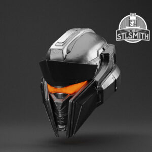 achilles crestless helmet render silver