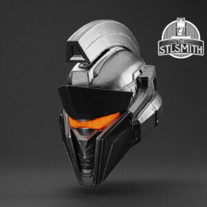 achilles helmet render silver