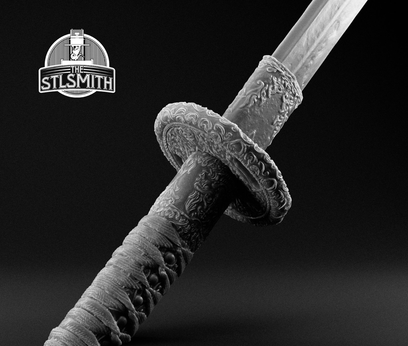 akaviri katana render bw02 akaviri katana render bw02