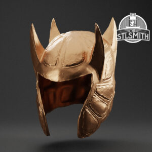 amber helmet render bronze