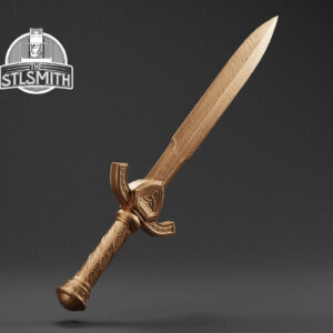 ancestral breton dagger render bronze