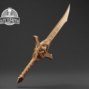 ancestral orc dagger render bronze