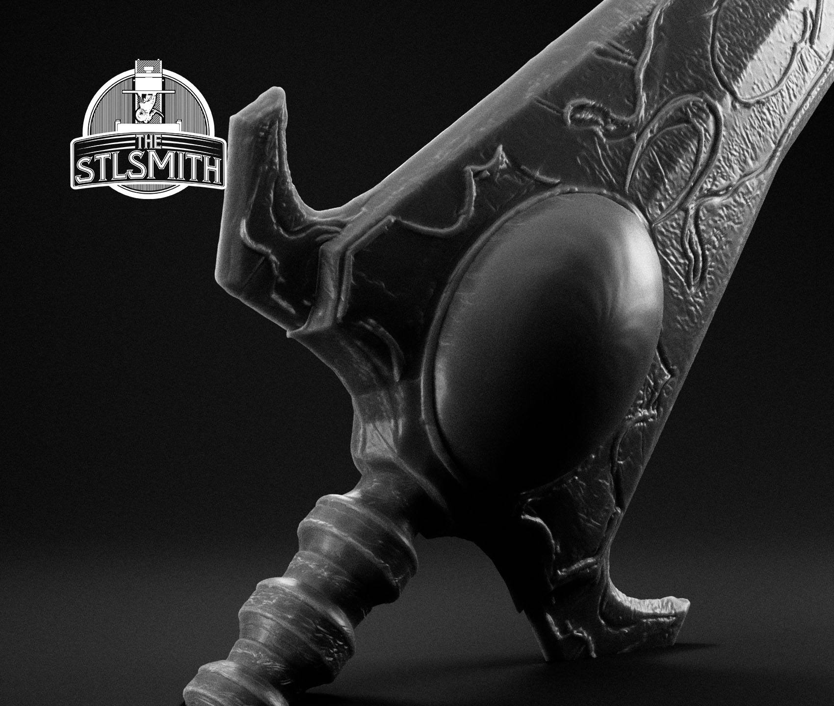 ancient overlord 02 render bw ancient overlord 02 render bw