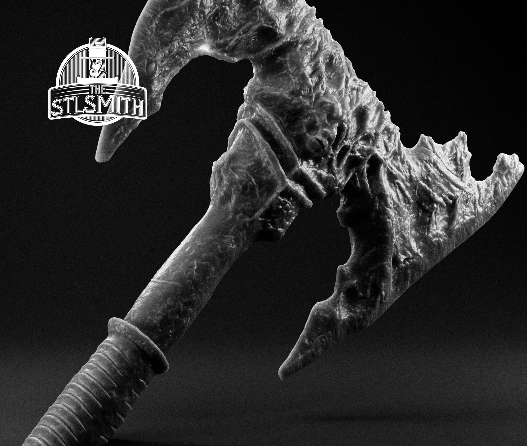 asmodeus's rib war axe render bw02 asmodeus's rib war axe render bw02