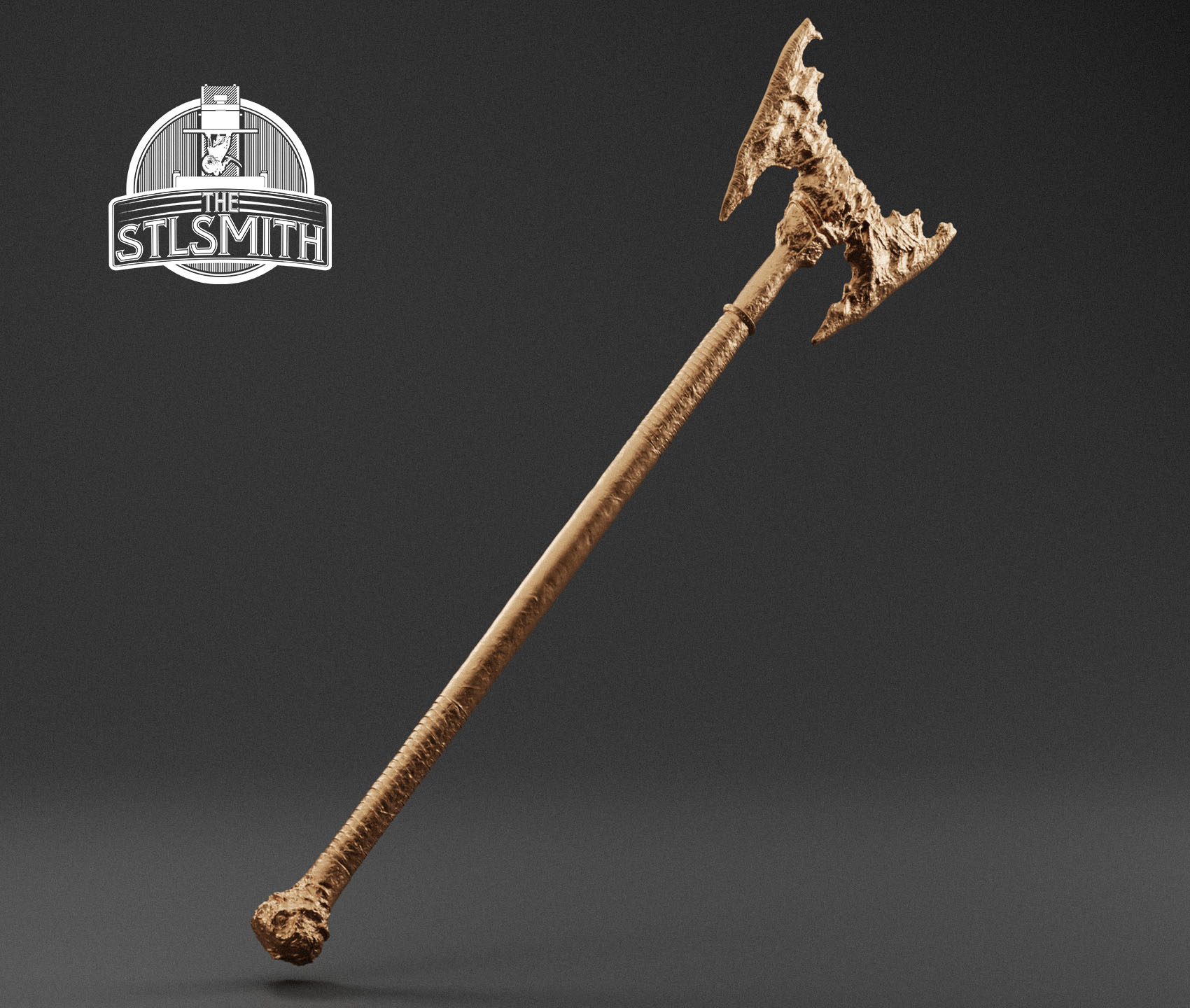 asmodeus's rib war axe render bronze asmodeus's rib war axe render bronze