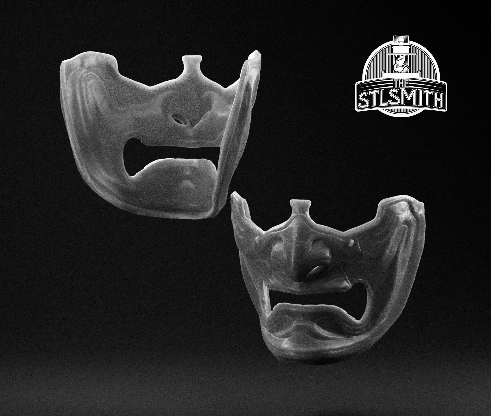 avenging lord mask render bw avenging lord mask render bw