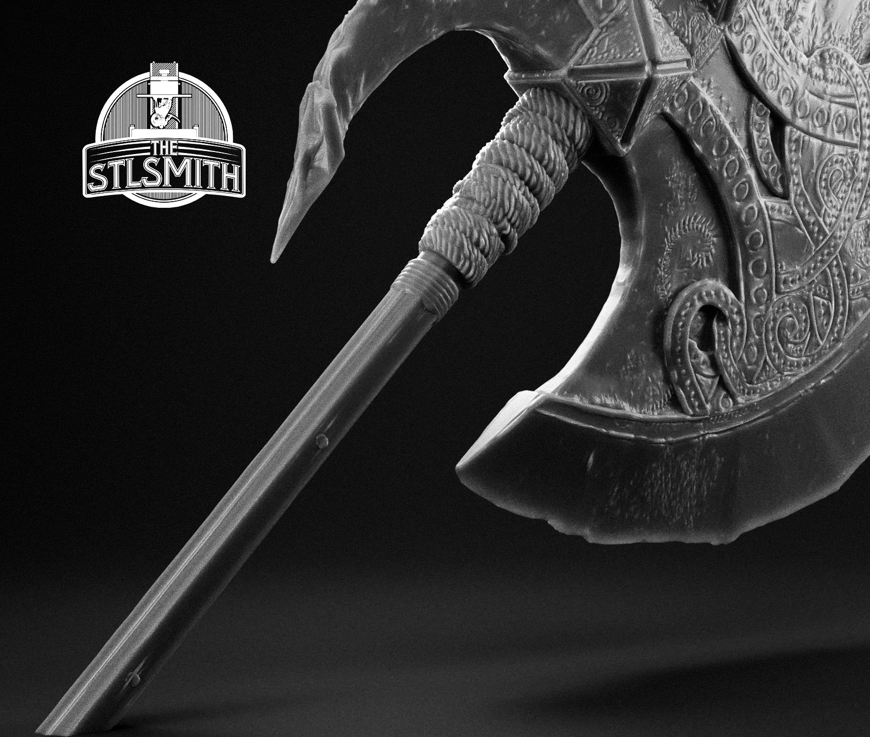 axe of godfrey render bw 02 axe of godfrey render bw 02