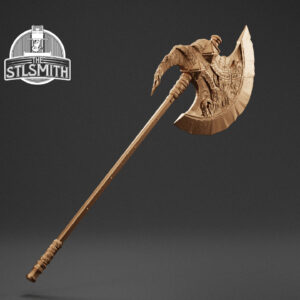 axe of godfrey render bronze