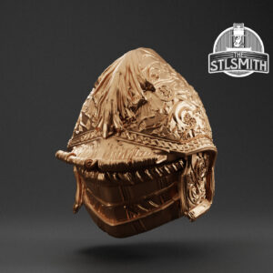 banished knight helm render bronze