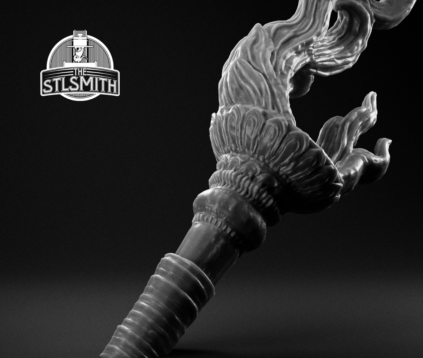 battahli scepter 02 render bw battahli scepter 02 render bw