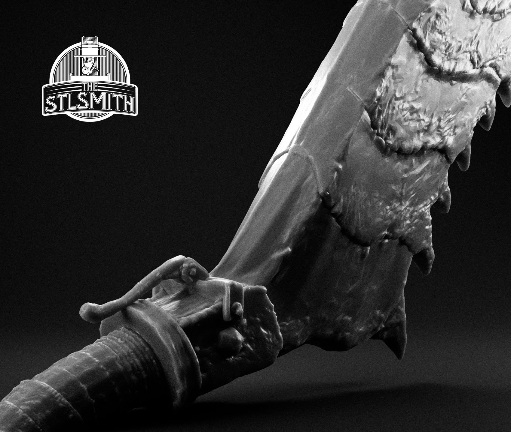 beast cutter 02 render bw beast cutter 02 render bw