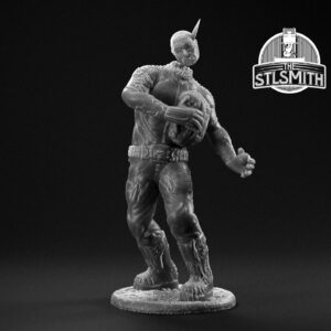 beheaded bomberman render bw