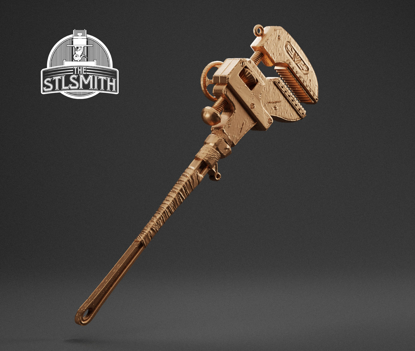 big pipe wrench render bronze big pipe wrench render bronze