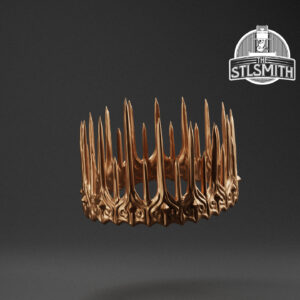 bishop's crown render bronze