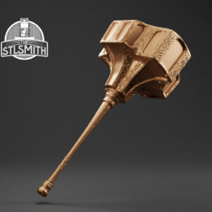 black steel greathammer render bronze