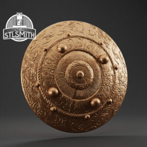 blades shield render bronze