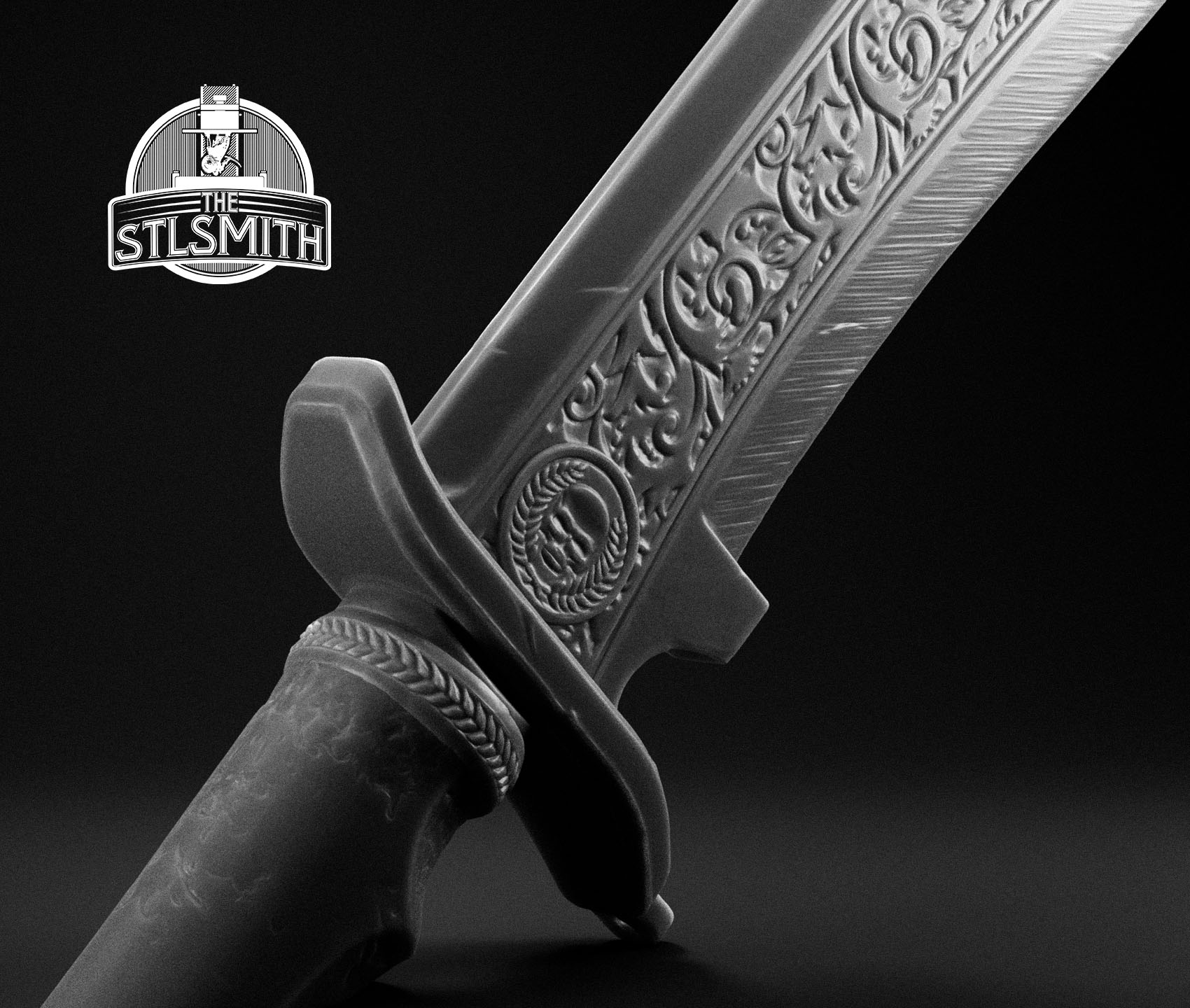 blood of vossus combat knife render bw02 blood of vossus combat knife render bw02