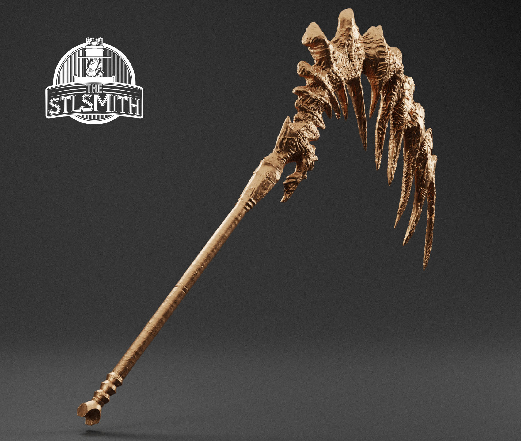 bone scythe render bronze bone scythe render bronze