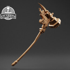 boom hammer render bronze