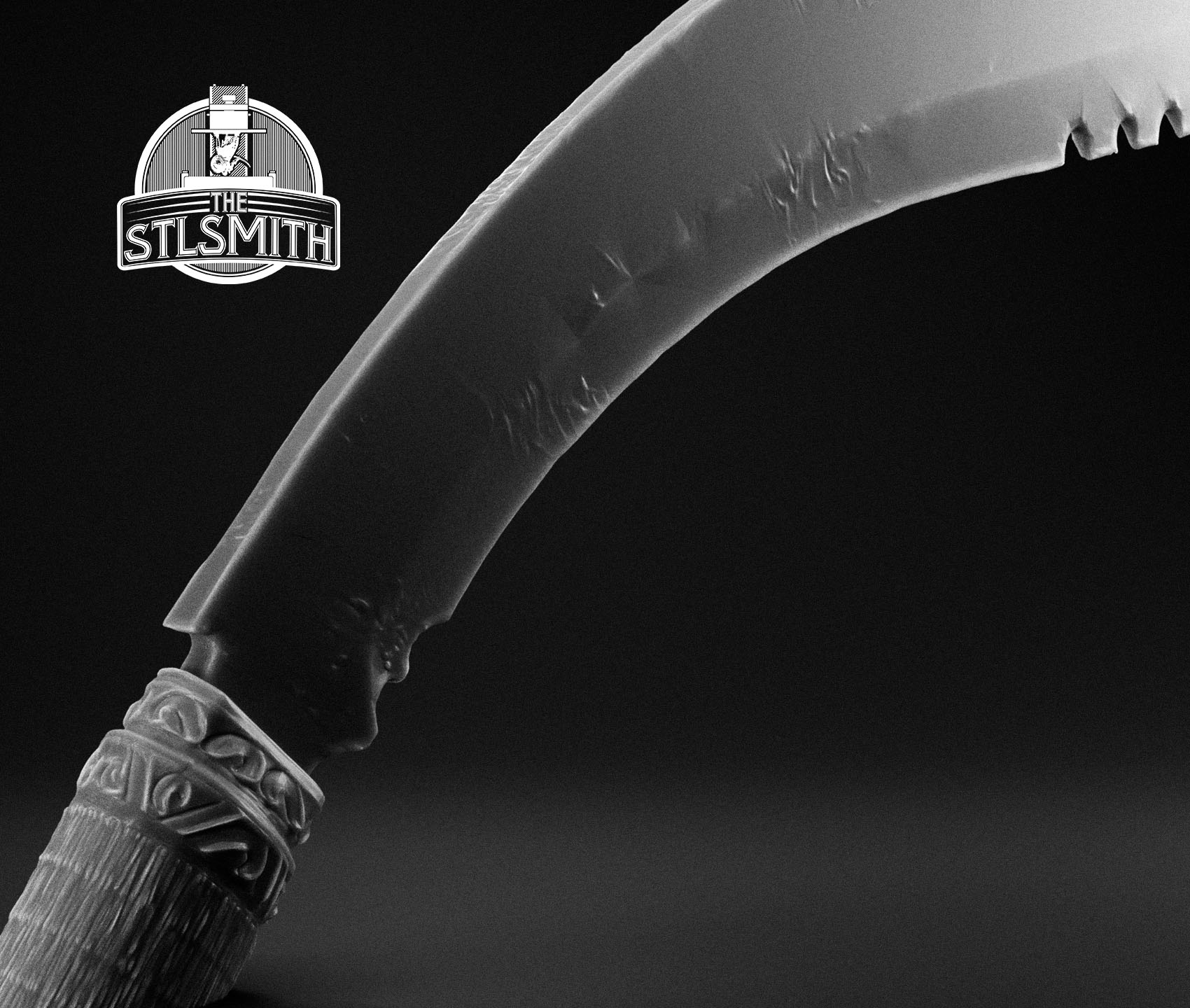 bramble curved sword render bw 02 bramble curved sword render bw 02