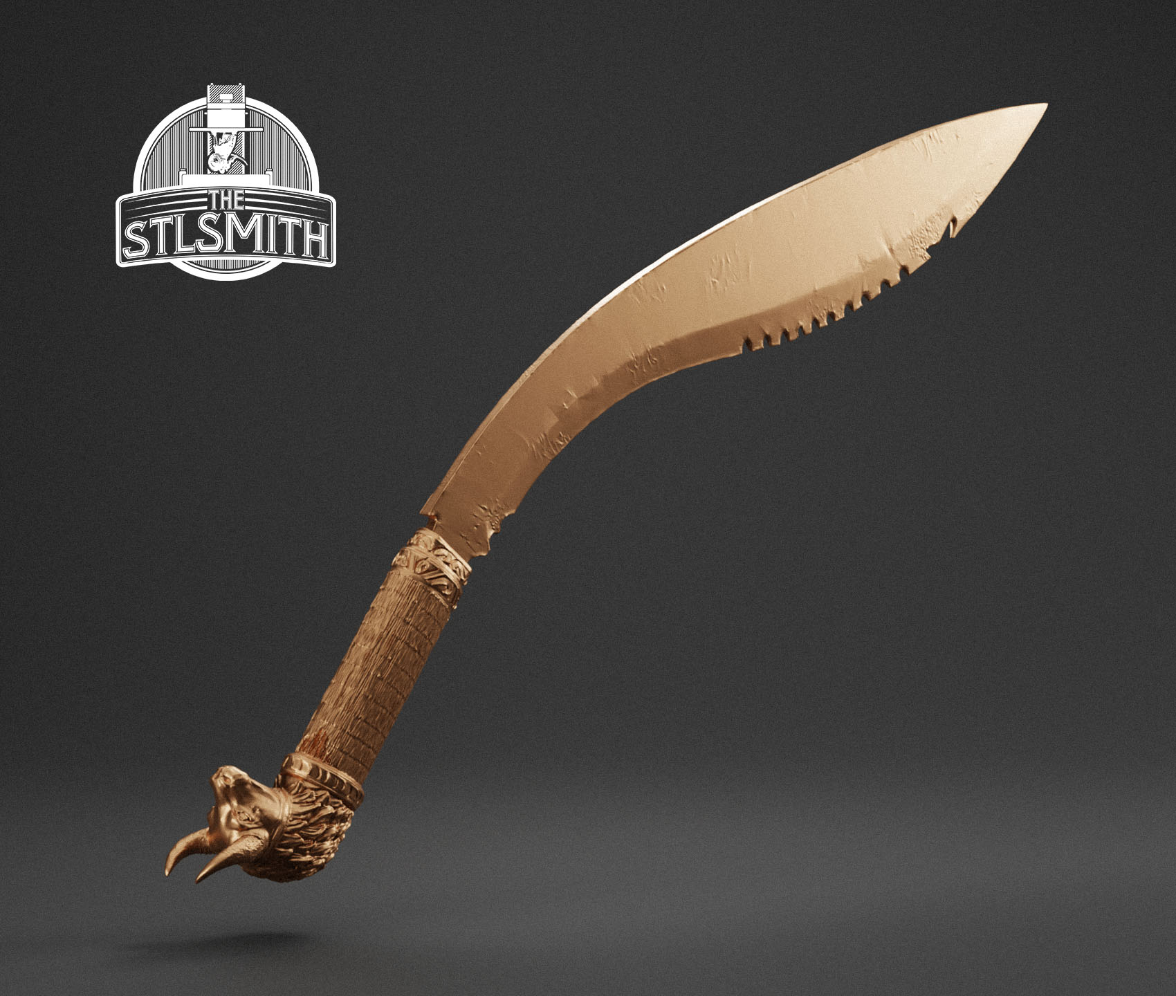 bramble curved sword render bronze bramble curved sword render bronze
