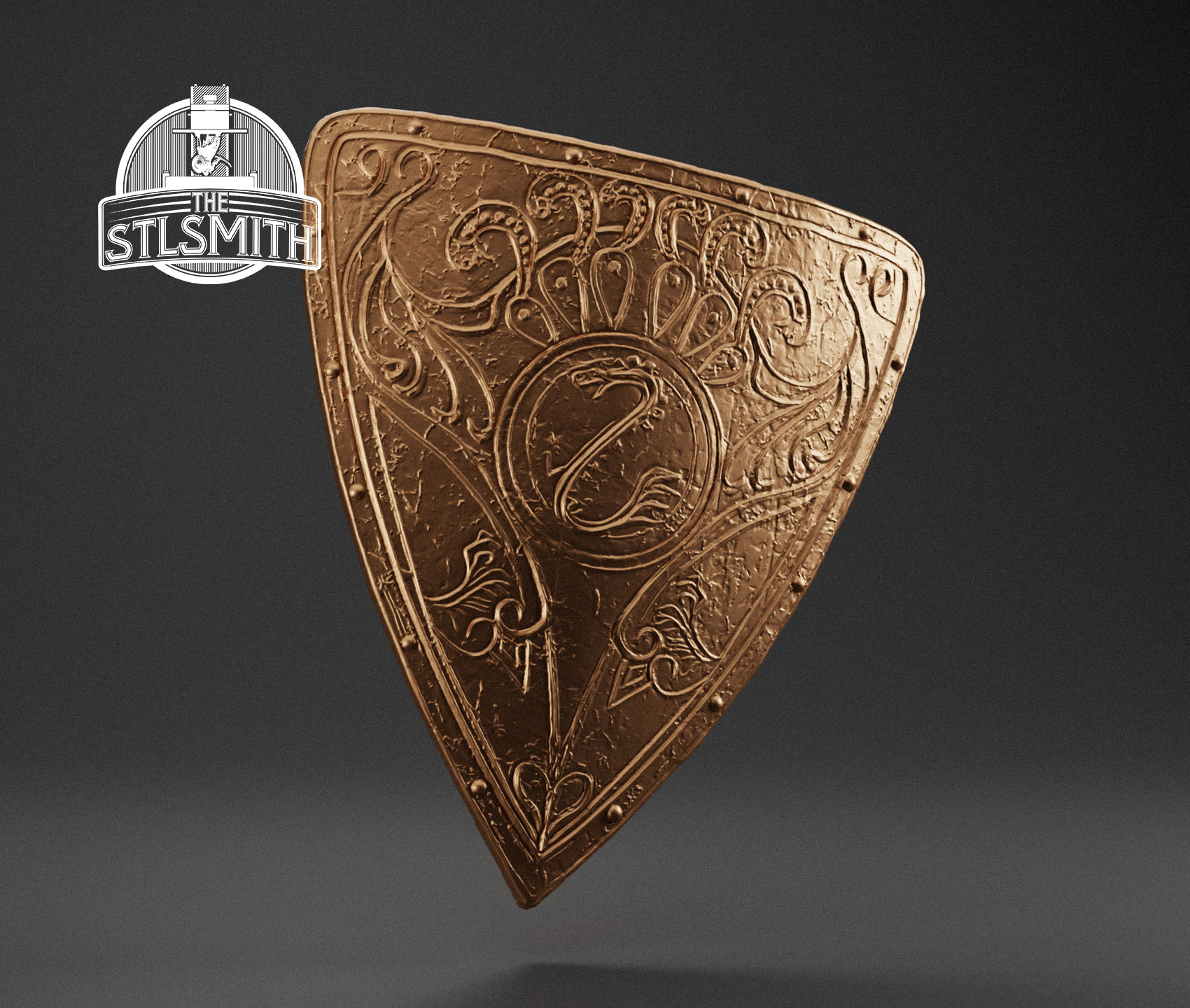 brass shield render bronze brass shield render bronze