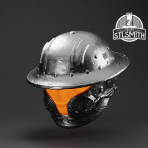 brodie helmet render silver