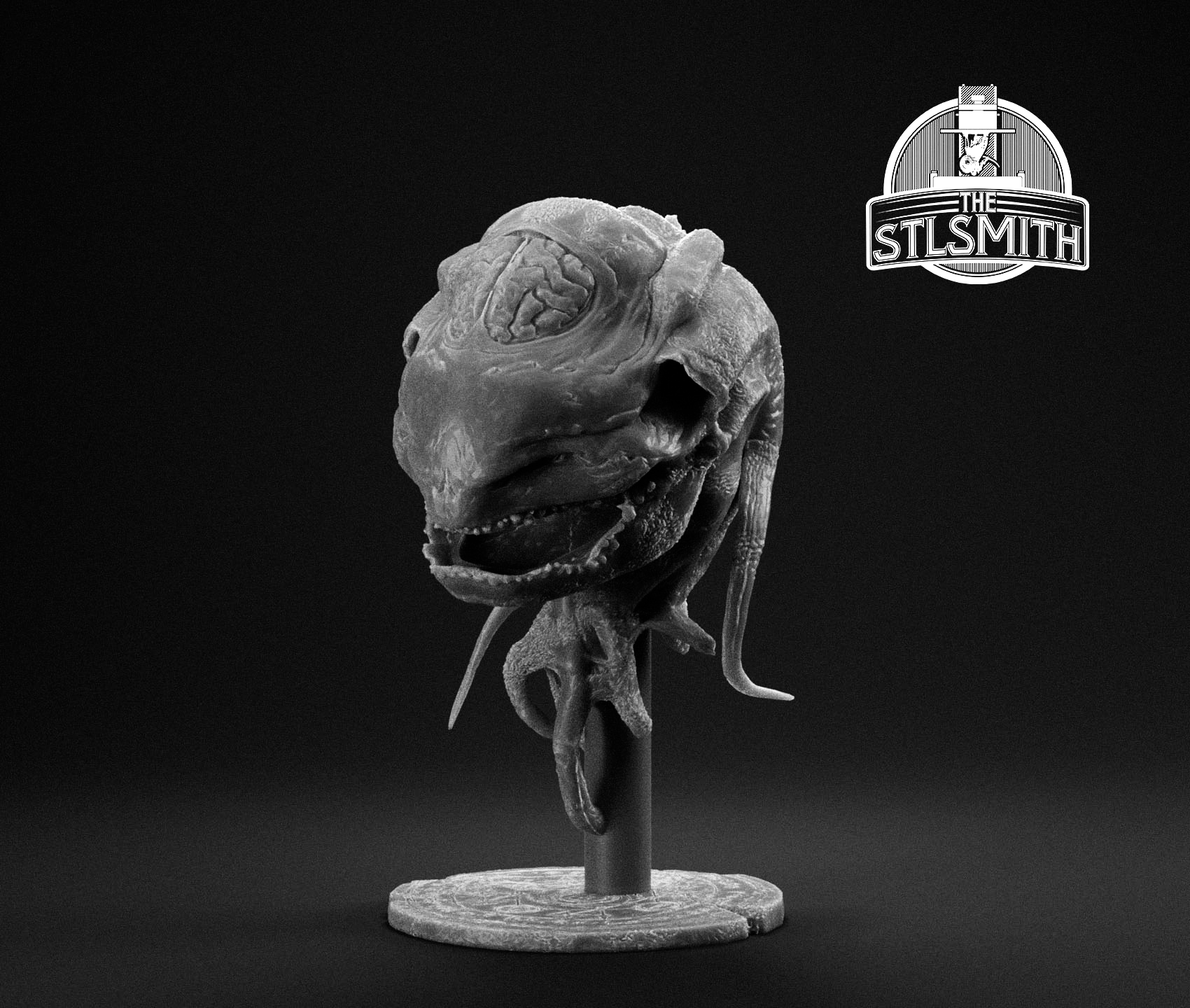 cacodemon render bw cacodemon render bw