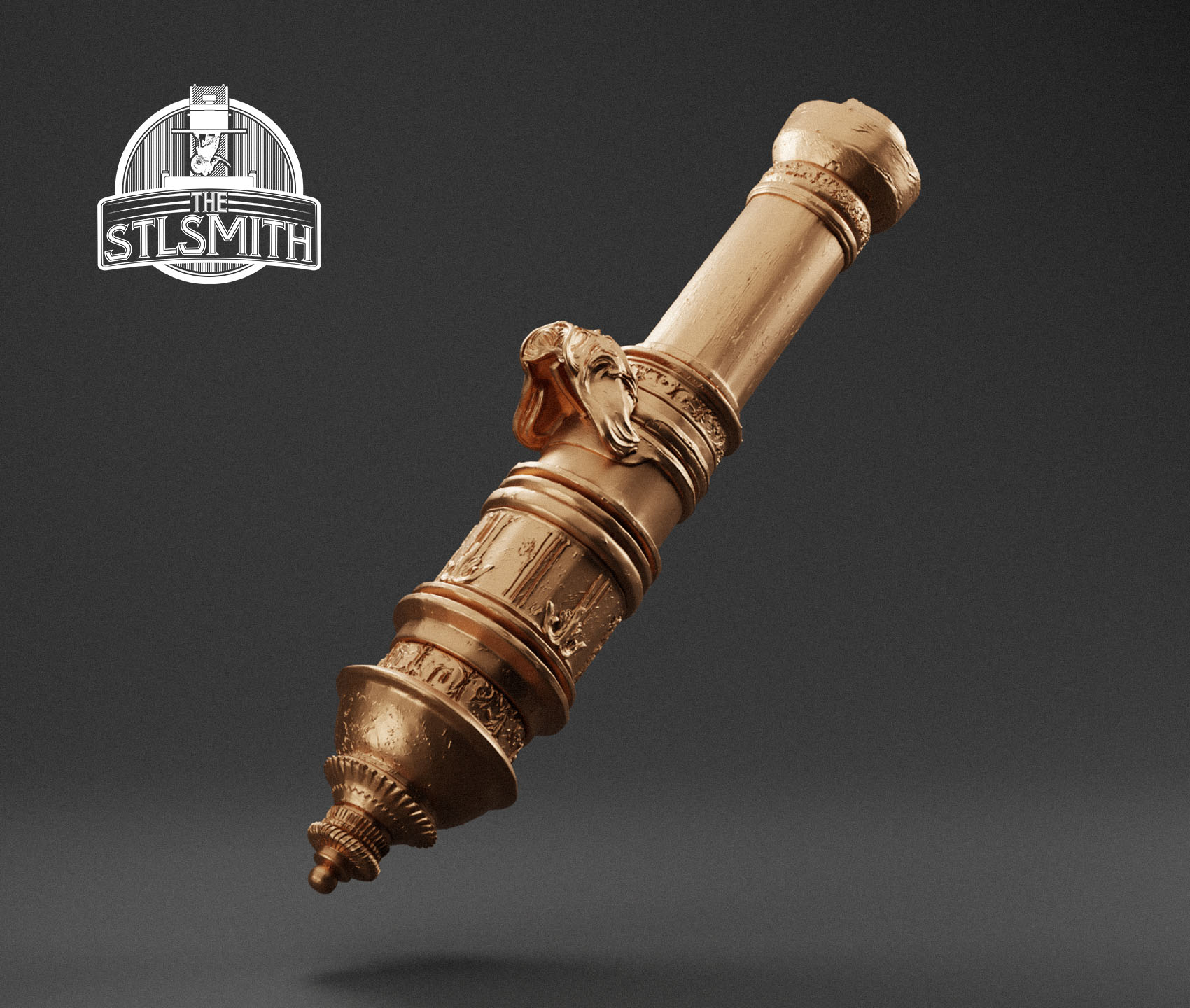 cannon extended render bronze cannon extended render bronze