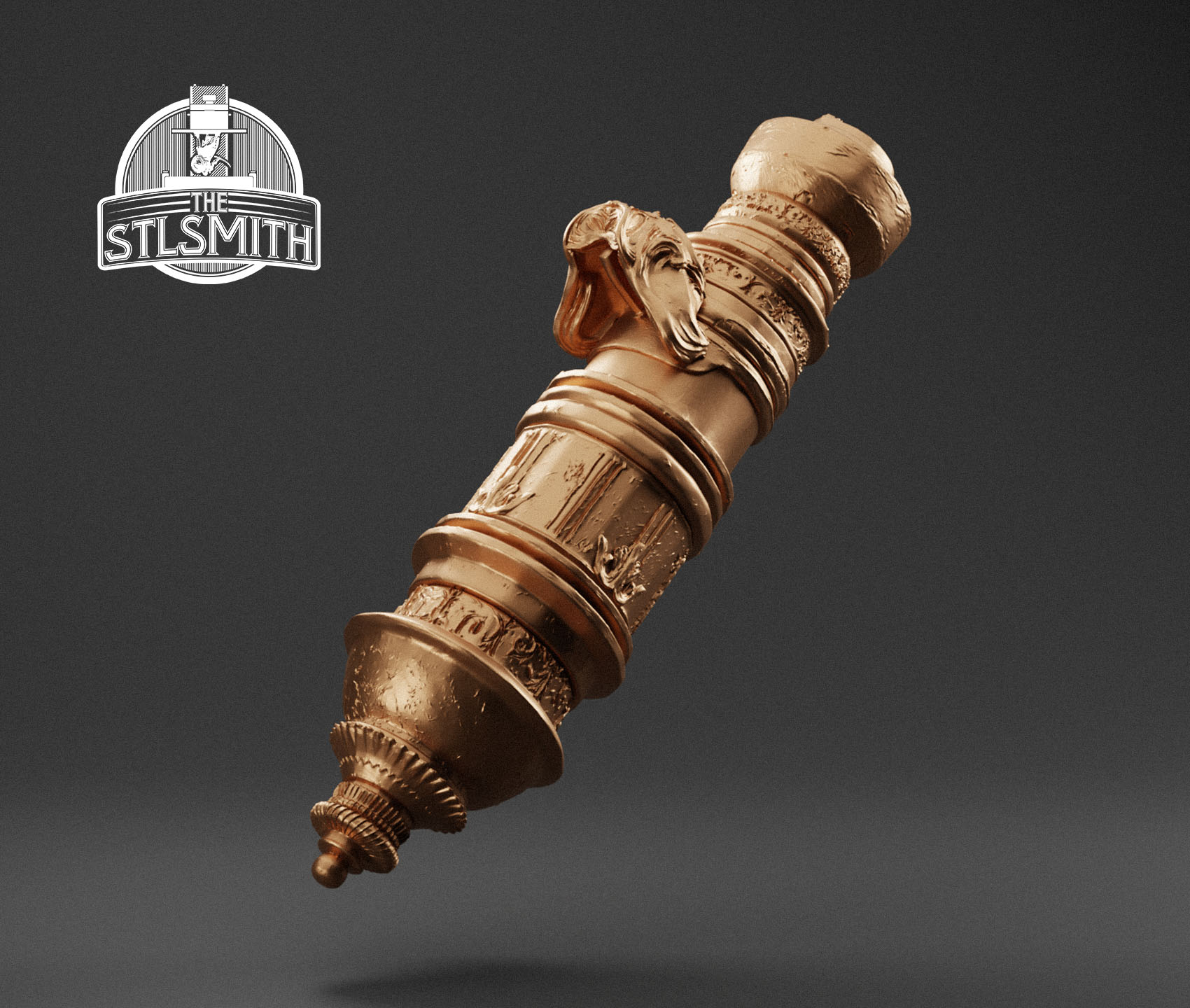 cannon render bronze cannon render bronze