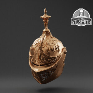 carian knight helm v2 render bronze