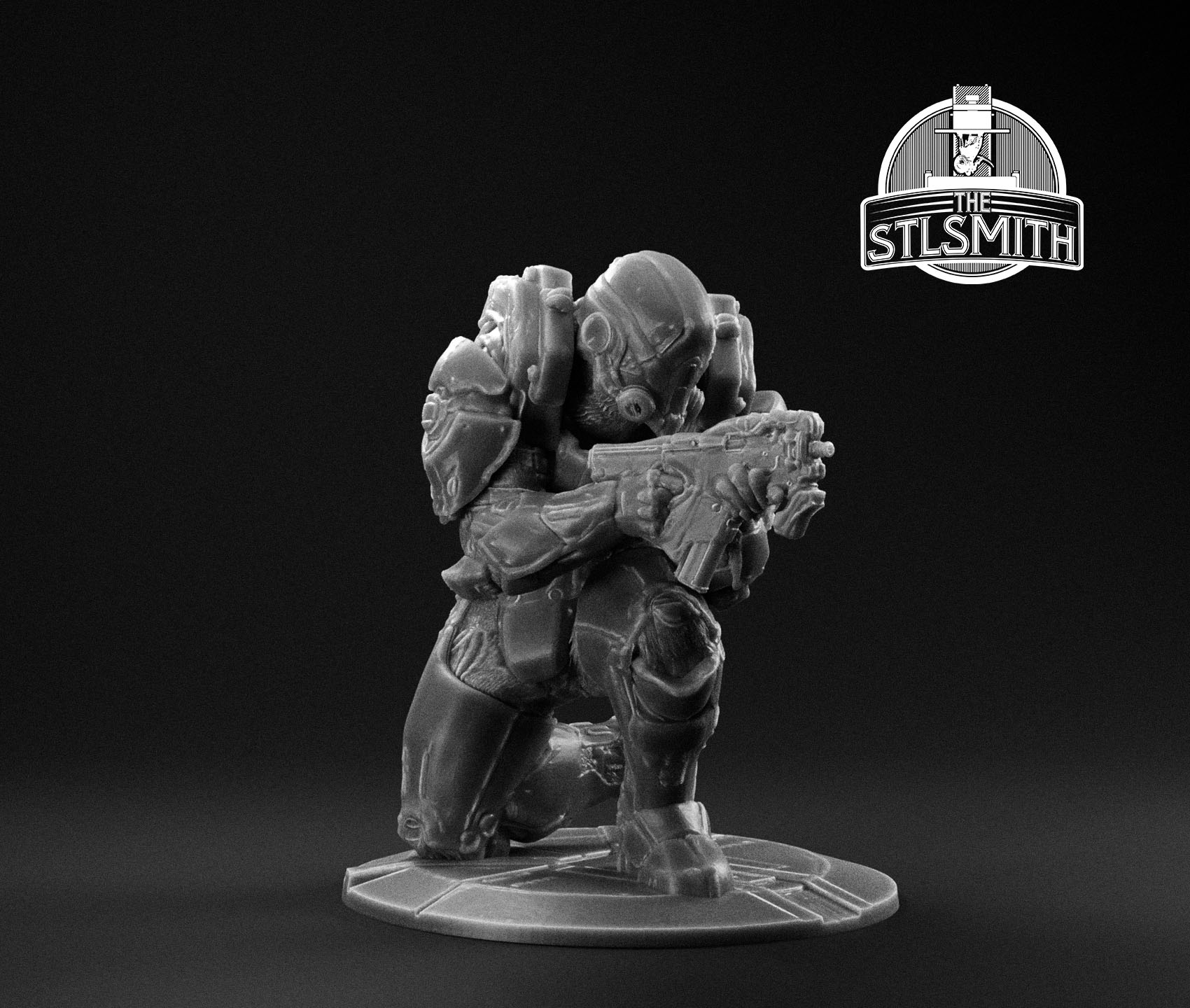 cerberus assault trooper p4 render bw cerberus assault trooper p4 render bw