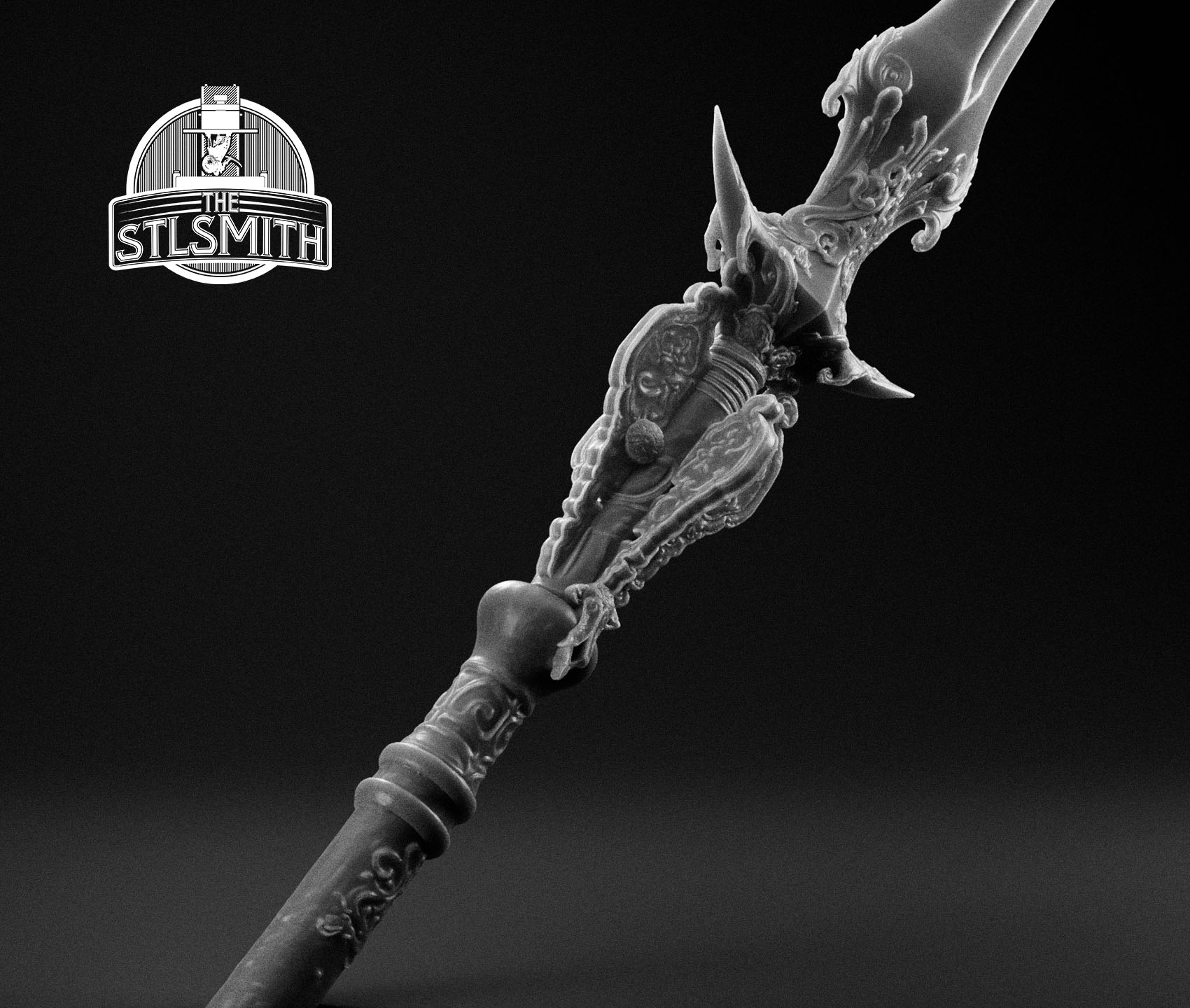chu bai spear render bw 02 chu bai spear render bw 02