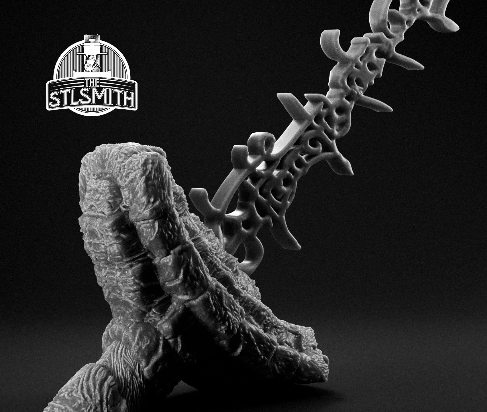 coded sword render bw 02 coded sword render bw 02