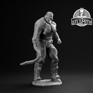 commando tentacle render bw