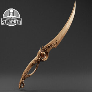 constellation striker knife render bronze