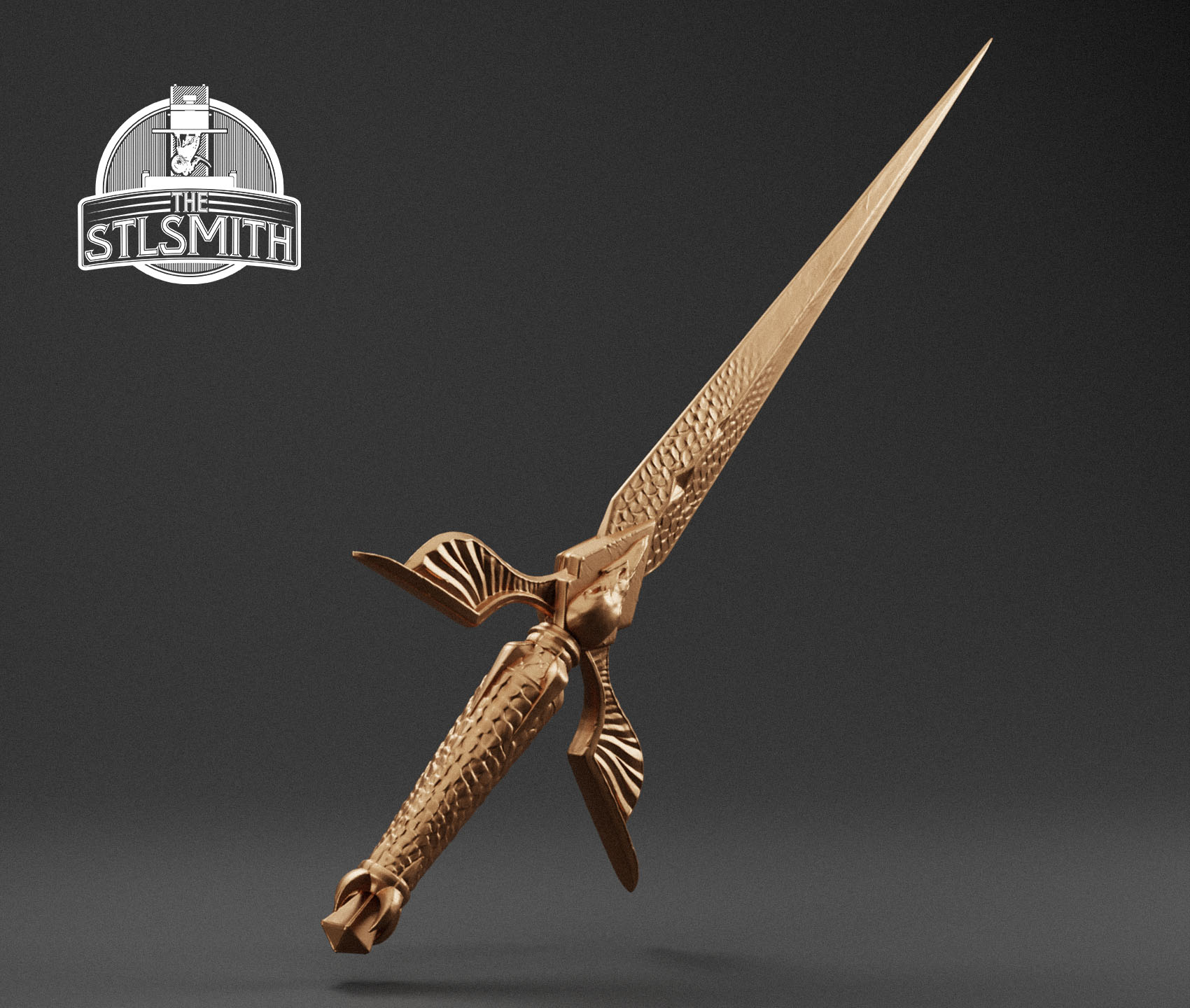 crow keeper render bronze crow keeper render bronze