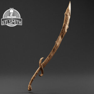 curved nil greatsword render bronze