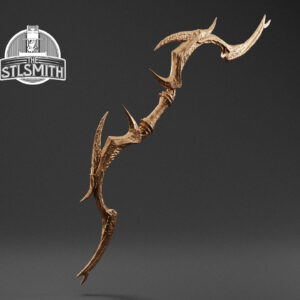 daedric bow render bronze
