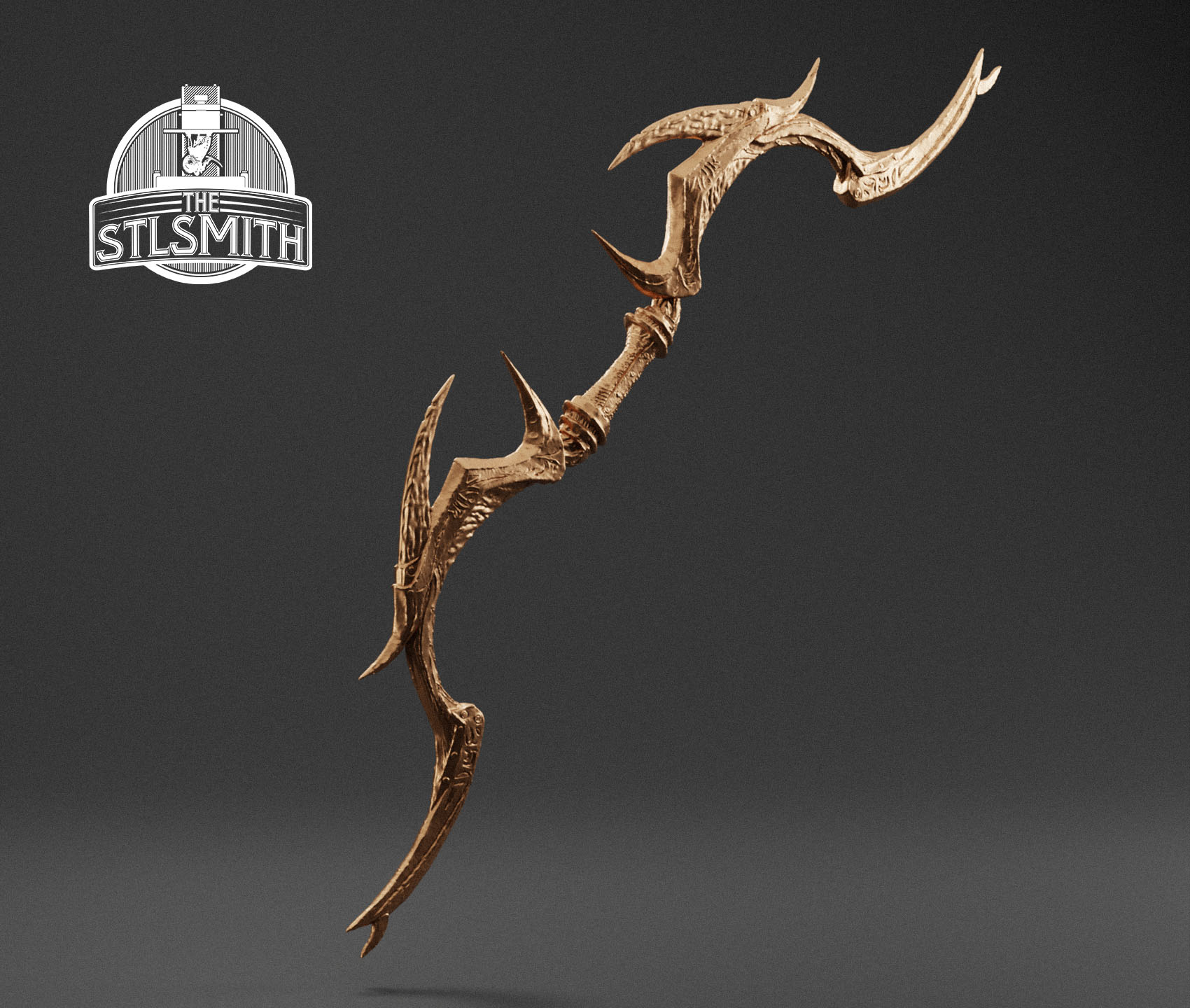 daedric bow render bronze daedric bow render bronze