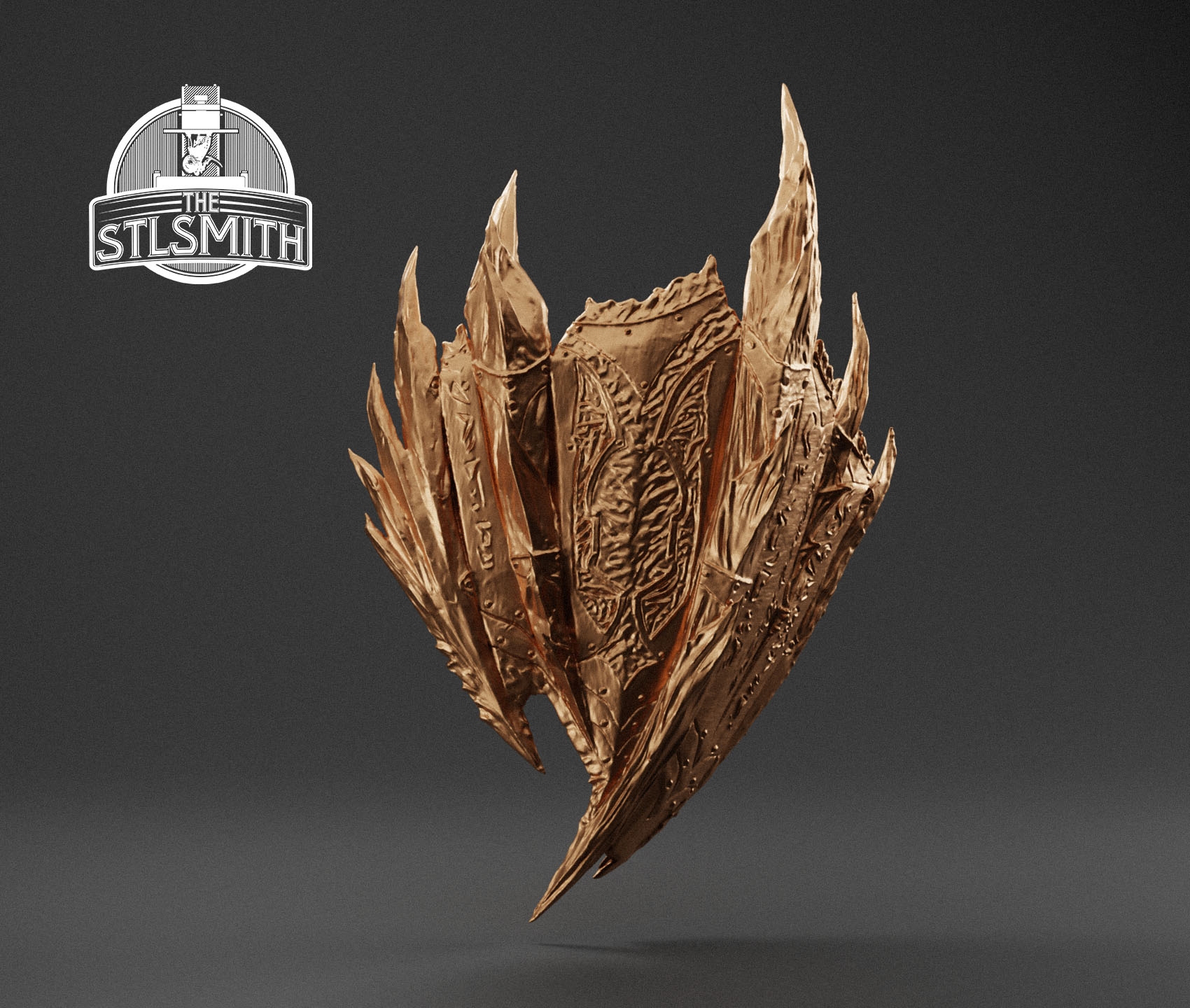 daedric shield render bronze daedric shield render bronze