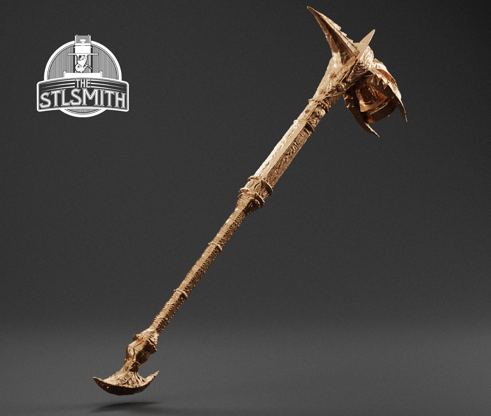 daedric war hammer render bronze daedric war hammer render bronze