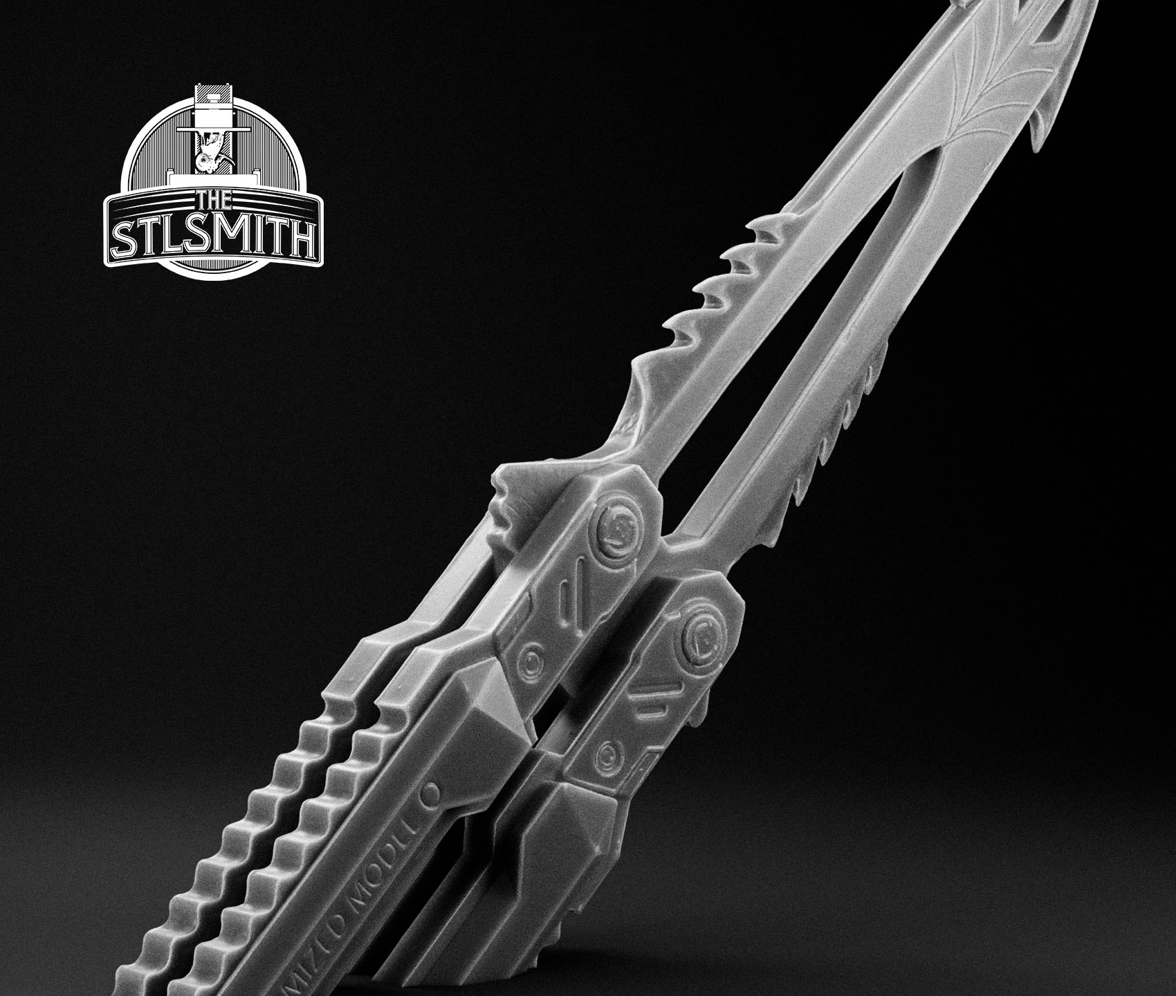 deep sea predator butterfly blitzer knife render bw02 deep sea predator butterfly blitzer knife render bw02