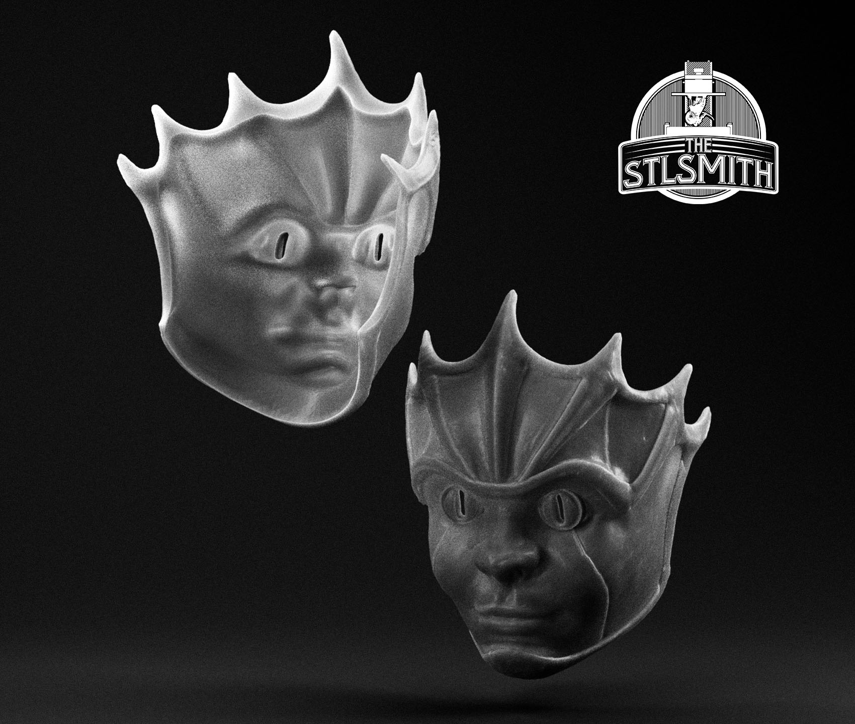 devilfoil mask render bw devilfoil mask render bw