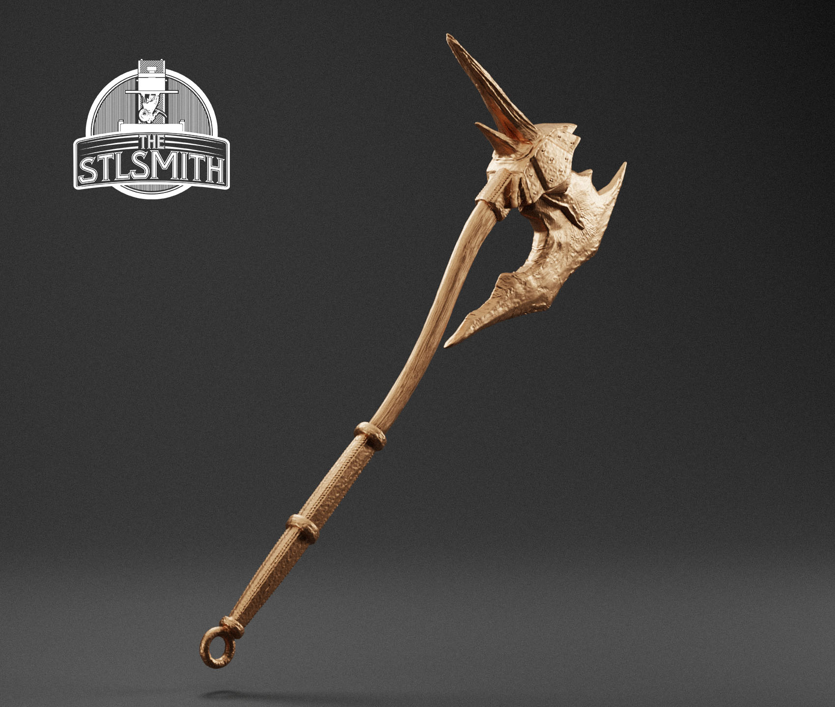 dragonbone battleaxe render bronze dragonbone battleaxe render bronze