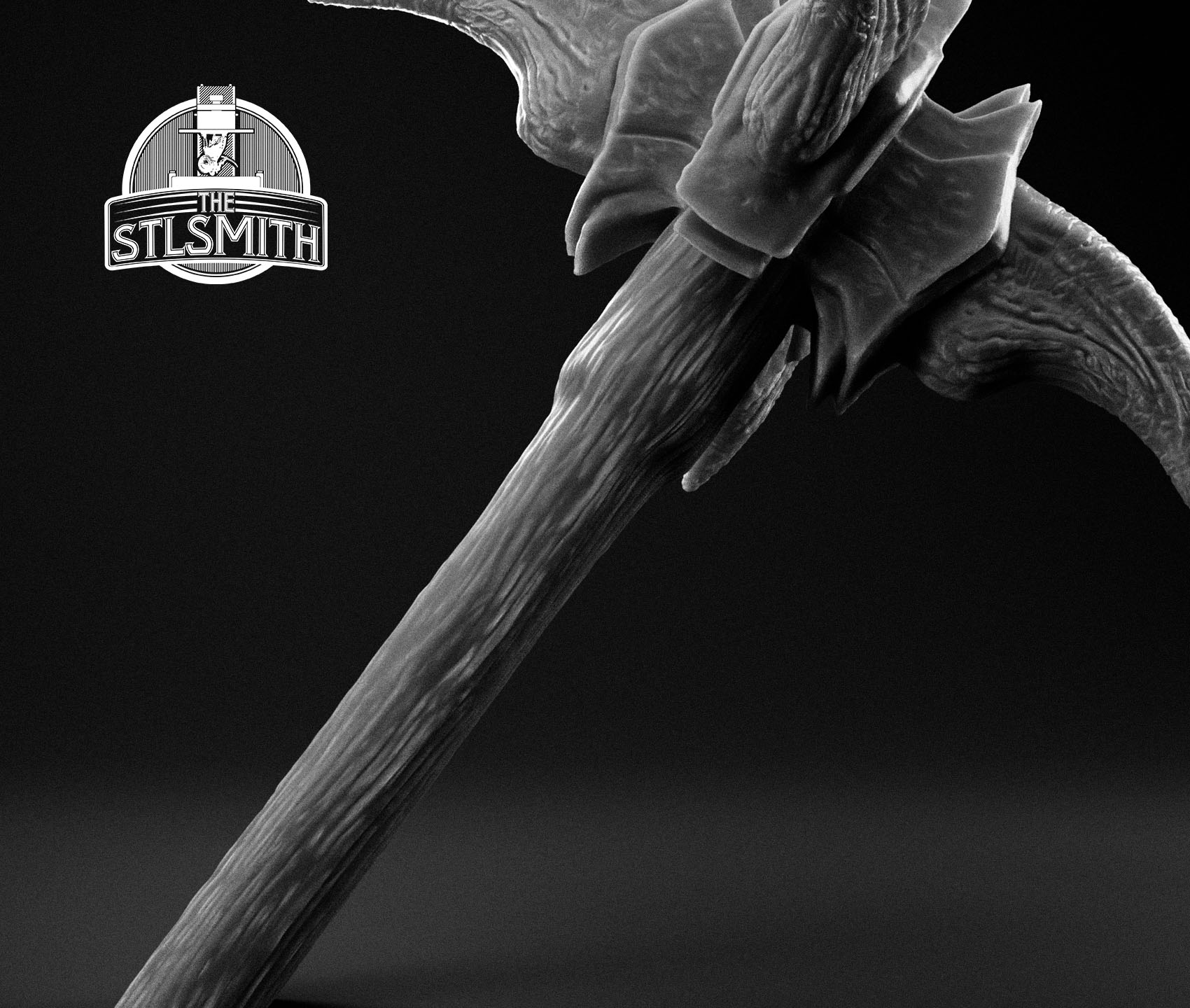 dragonbone mace render bw 02 dragonbone mace render bw 02