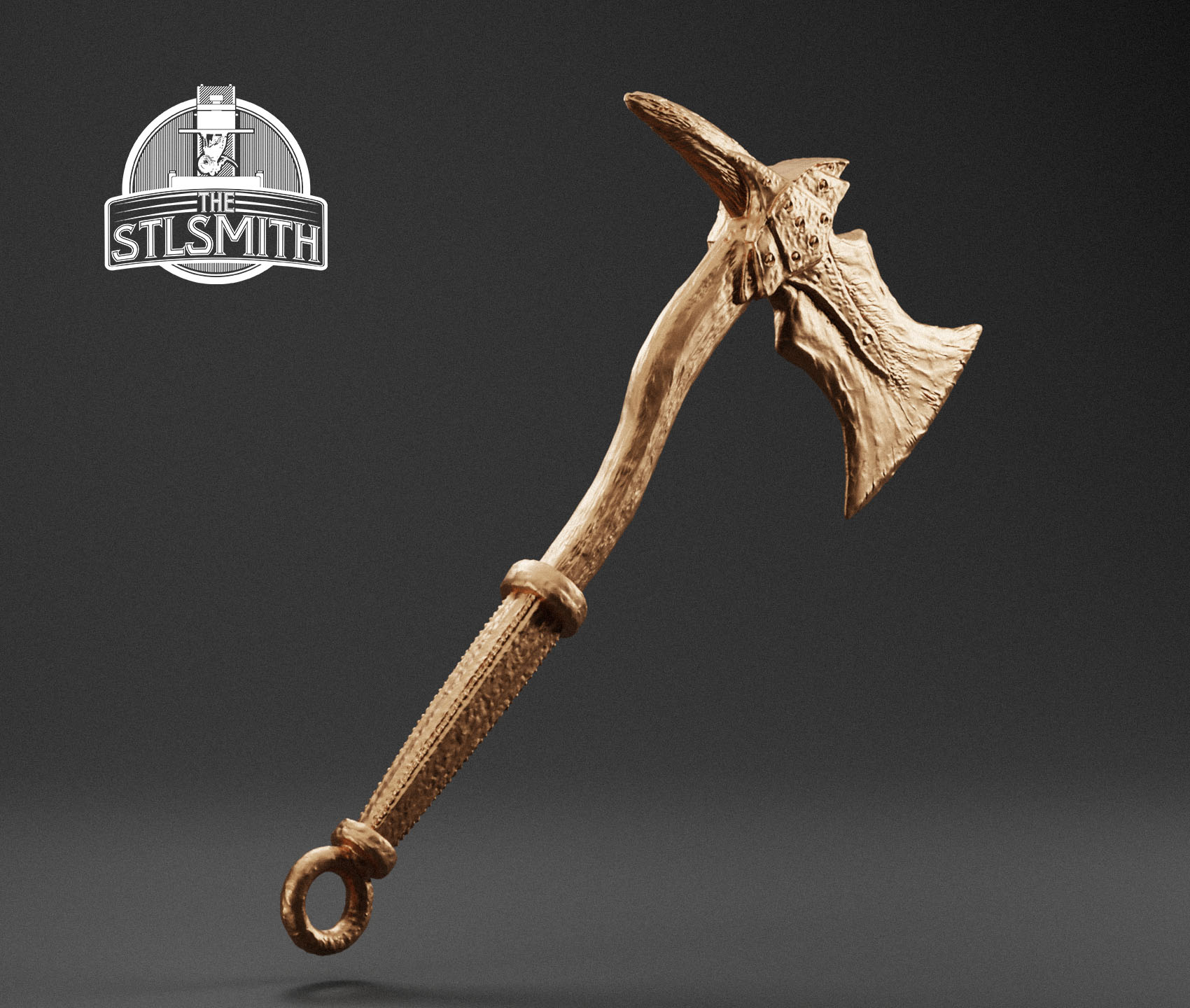 dragonbone war axe render bronze dragonbone war axe render bronze