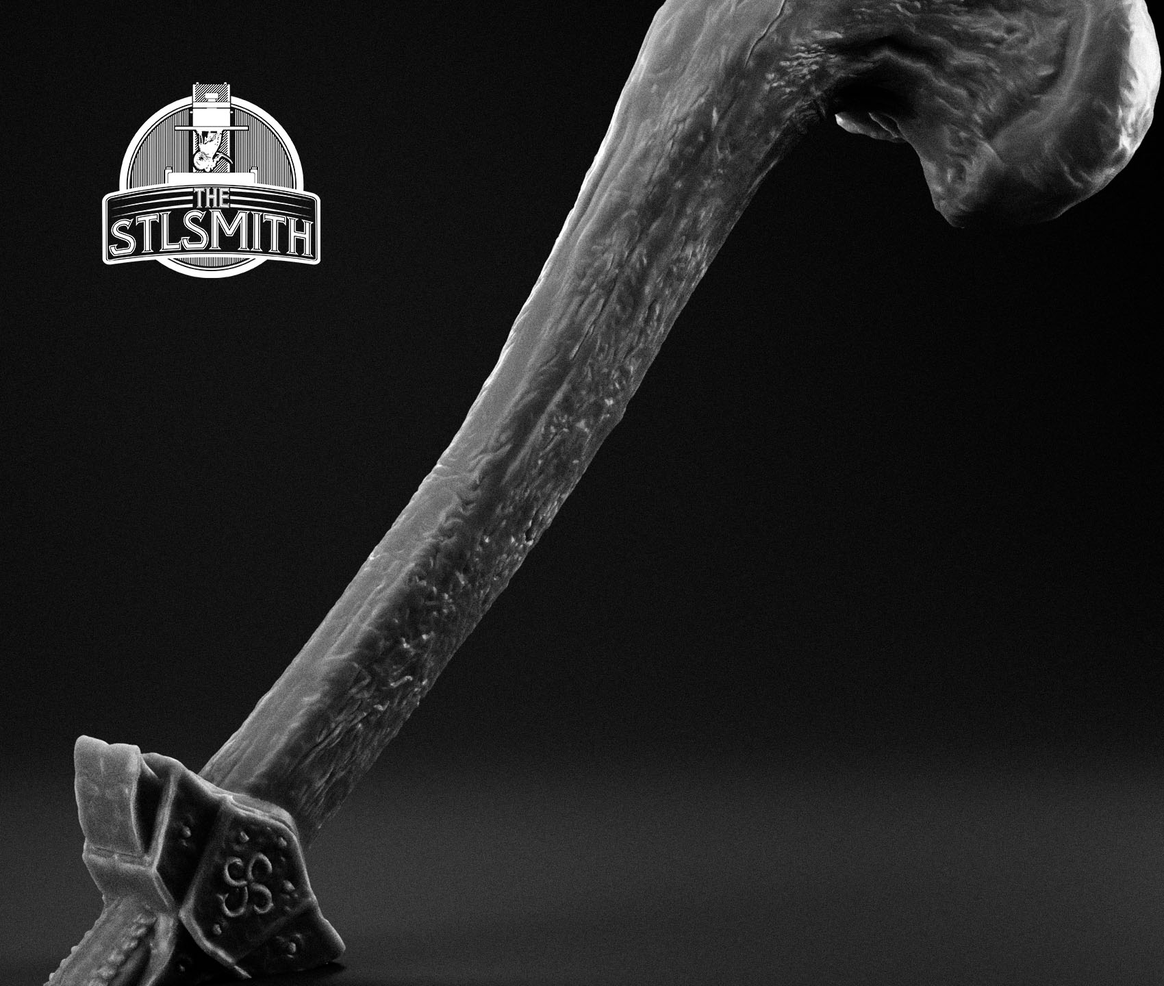 dragonbone war hammer render bw 02 dragonbone war hammer render bw 02