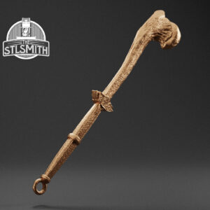 dragonbone war hammer render bronze