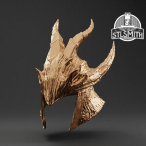 dragonscale helmet render bronze